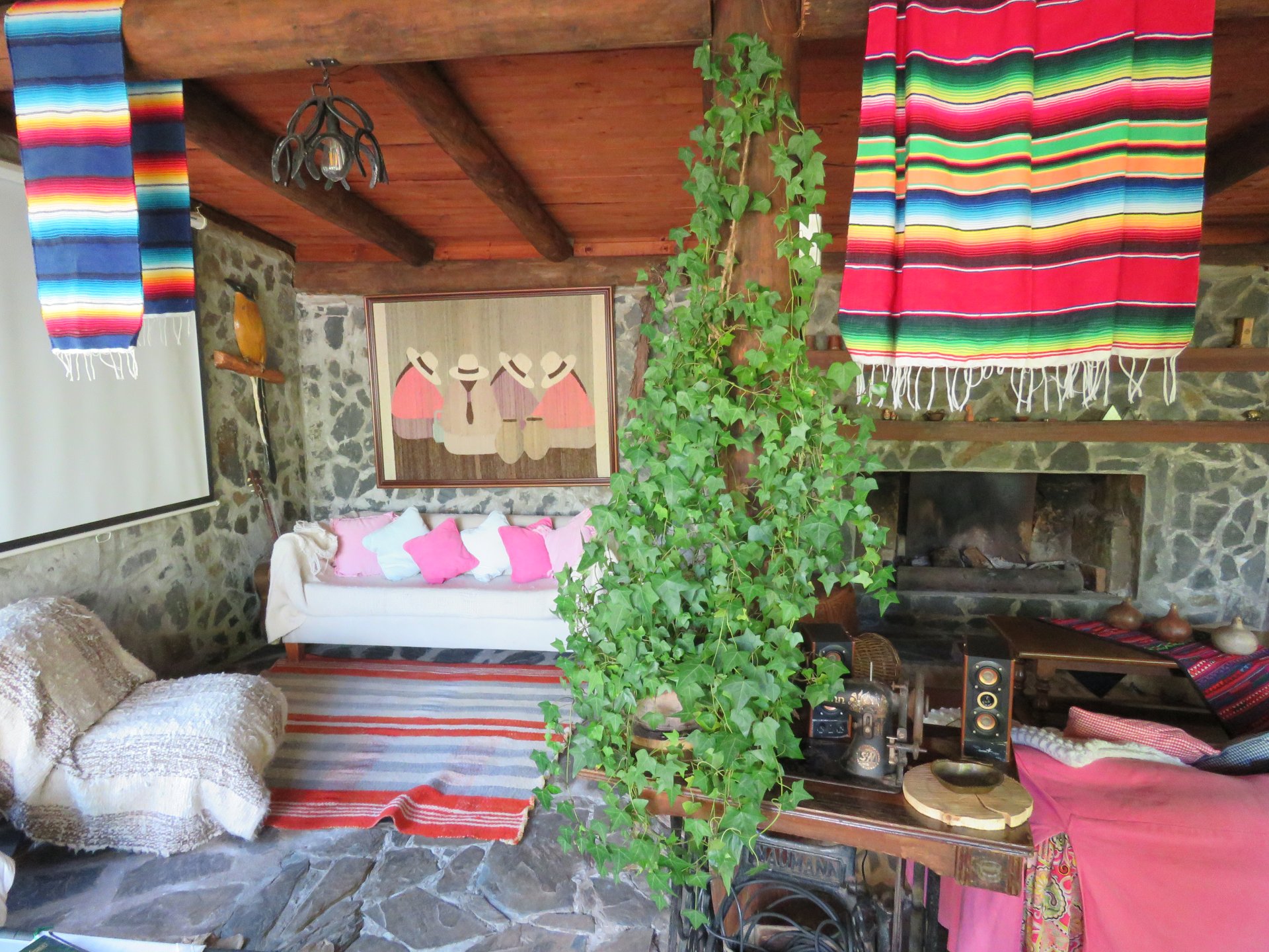 Casona familiar en el campo chileno